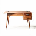 Wooden writing desk with two drawers and tapered legs 120 x 60 x 75cm